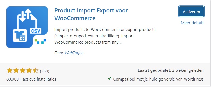 2-Product-Import-Export-voor-WooCommerce-Activeren